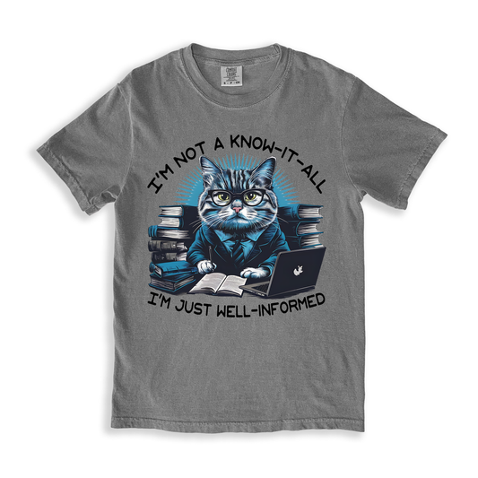 I_m Not A Know-it-all I_m Just Well-informed T-shirt - Grey