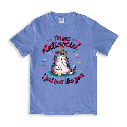 I_m Not Antisocial T-shirt - BlueJean