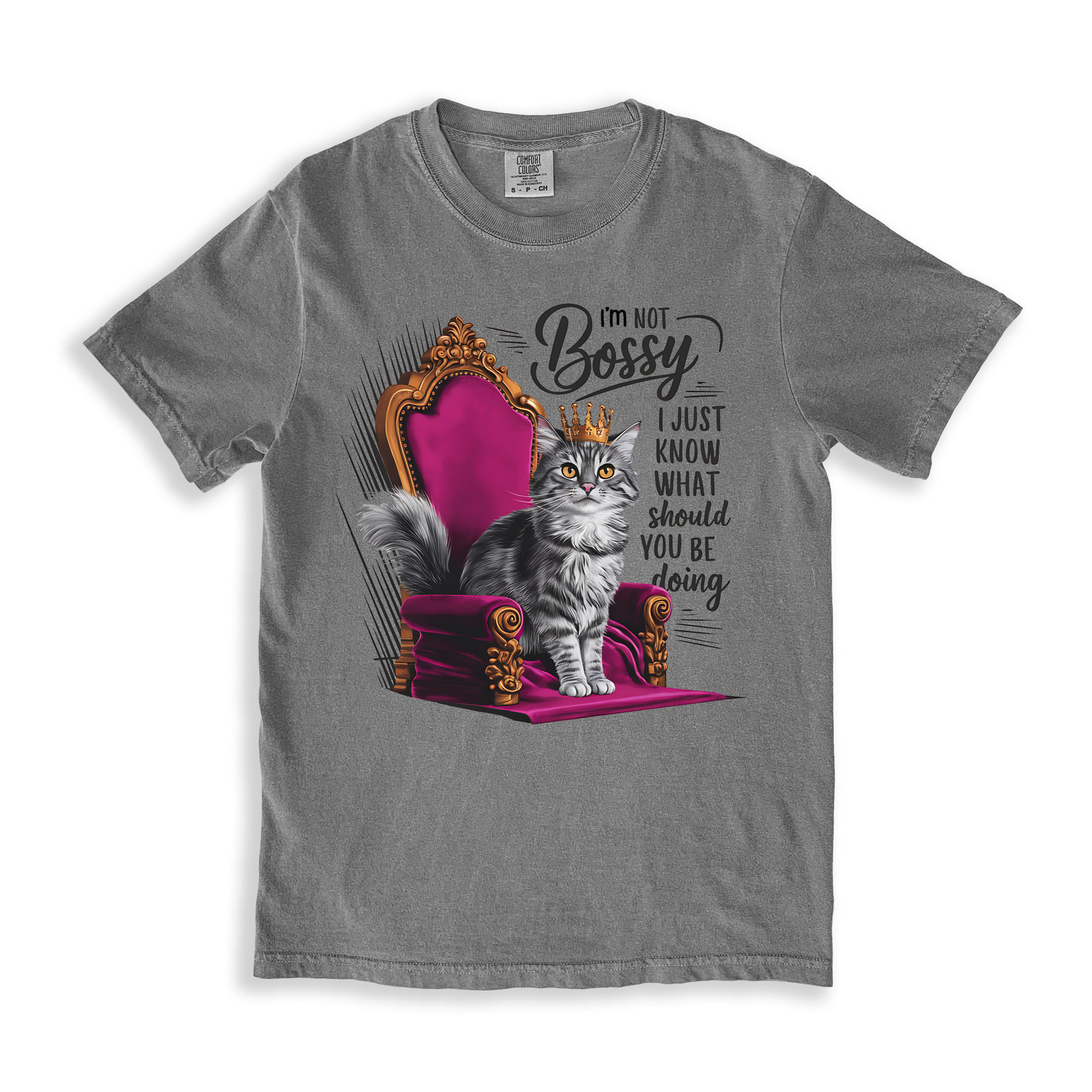 I_m Not Bossy T-shirt - Grey