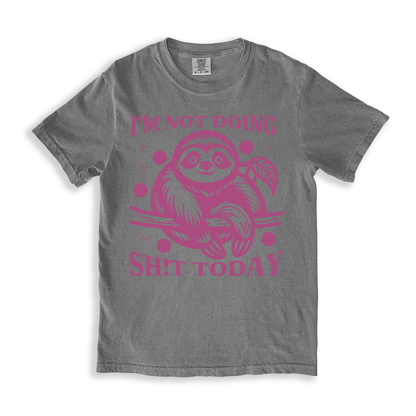 I_m Not Doing Sh!t Today T-shirt - Grey