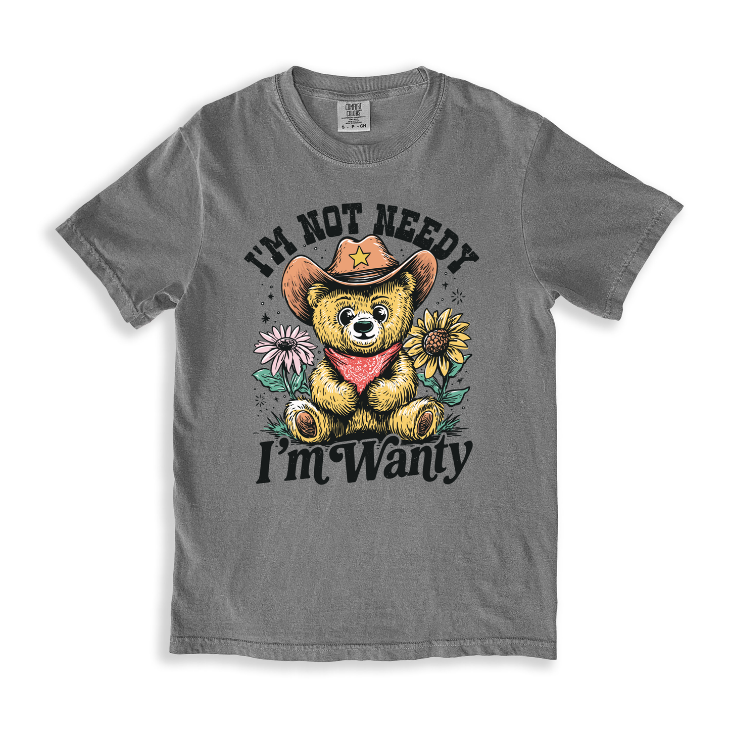 I_m Not Needy I_m Wanty T-shirt - Grey