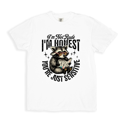 I_m Not Rude I_m Honest T-shirt - White