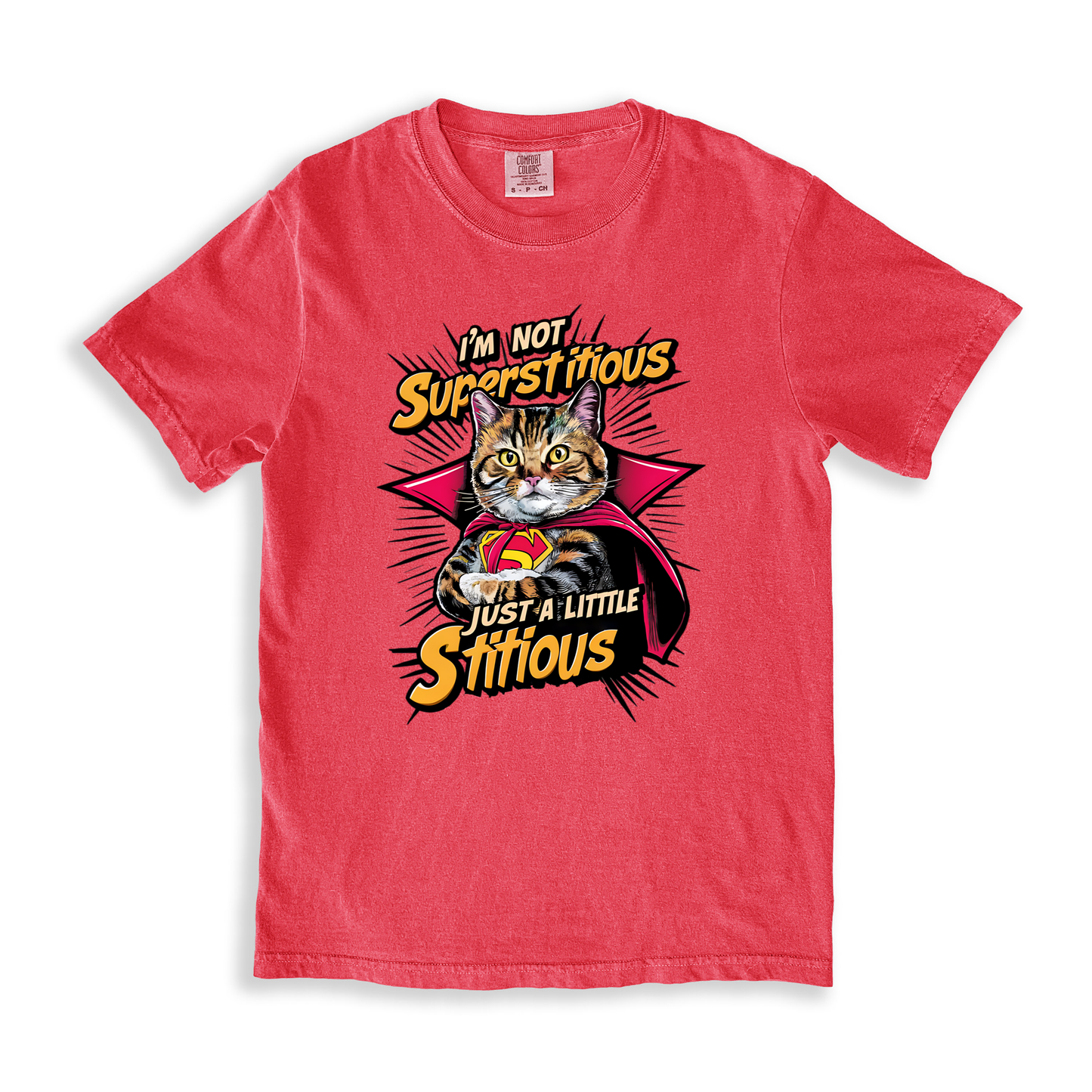 I_m Not Superstitious Just A Little Stitious T-shirt - Watermelon