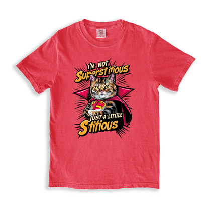I_m Not Superstitious Just A Little Stitious T-shirt - Watermelon