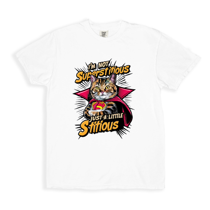 I_m Not Superstitious Just A Little Stitious T-shirt - White