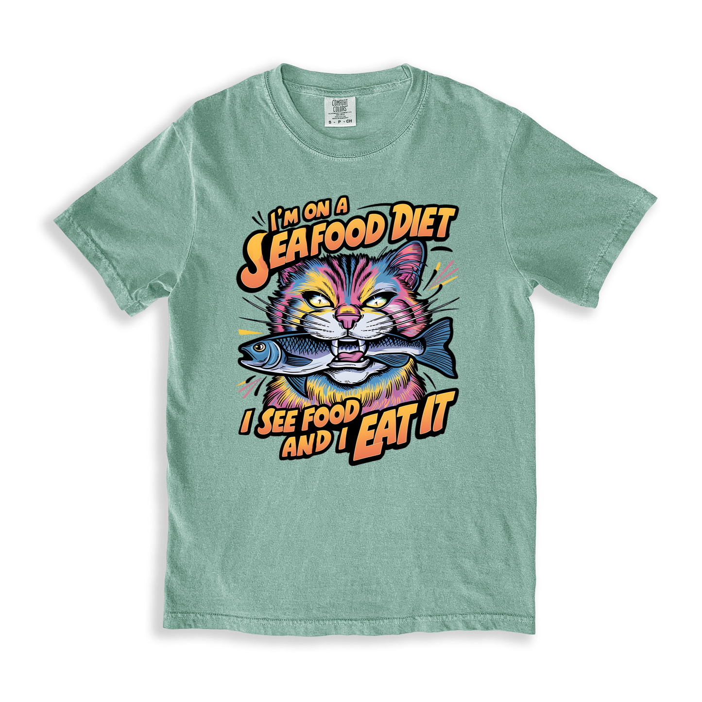 I_m On A Seafood Diet I See Food And I Eat It T-shirt - Bay