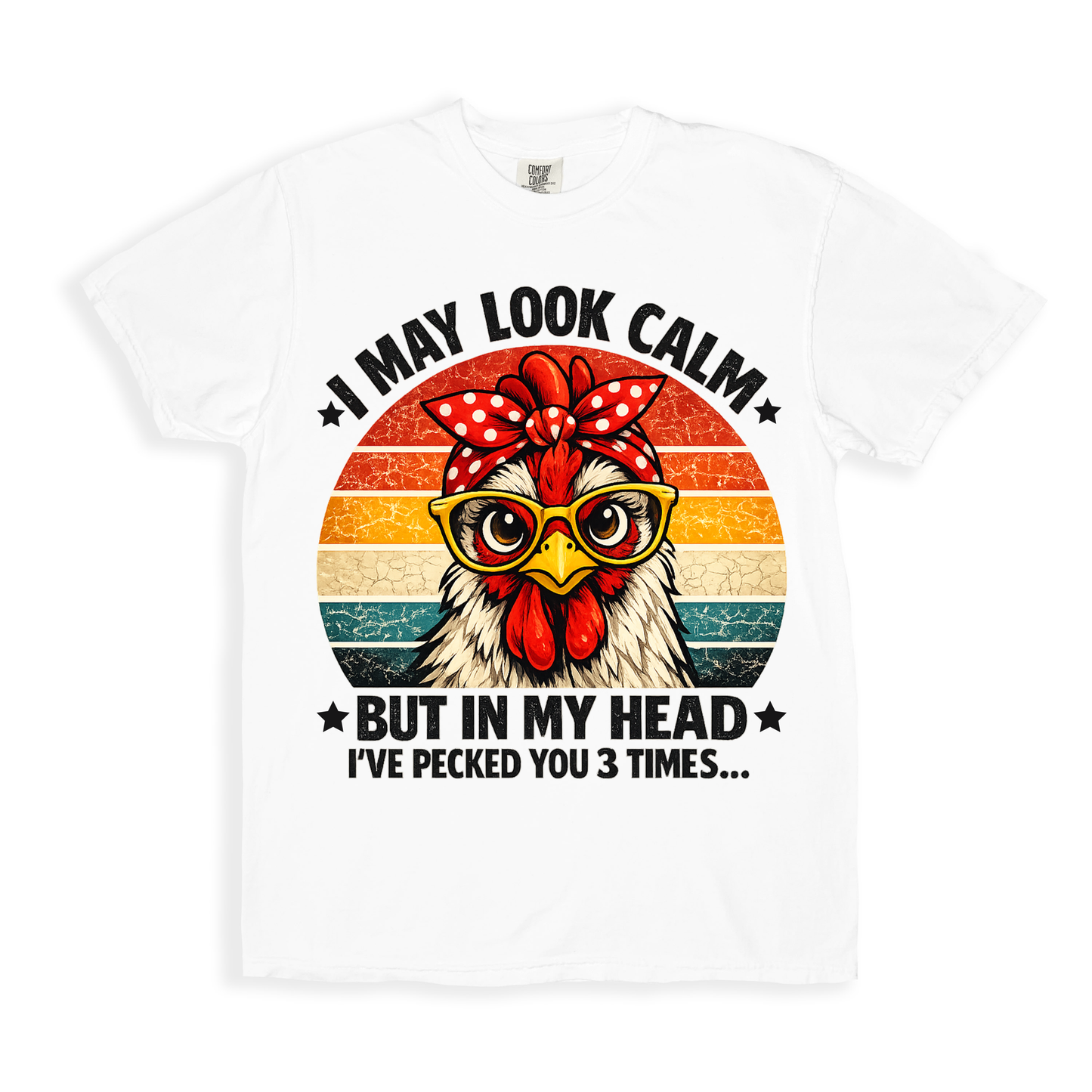 I've Pecked You 3 Times T-shirt - White