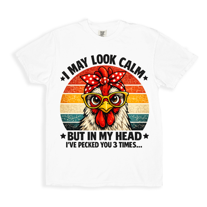 I've Pecked You 3 Times T-shirt - White