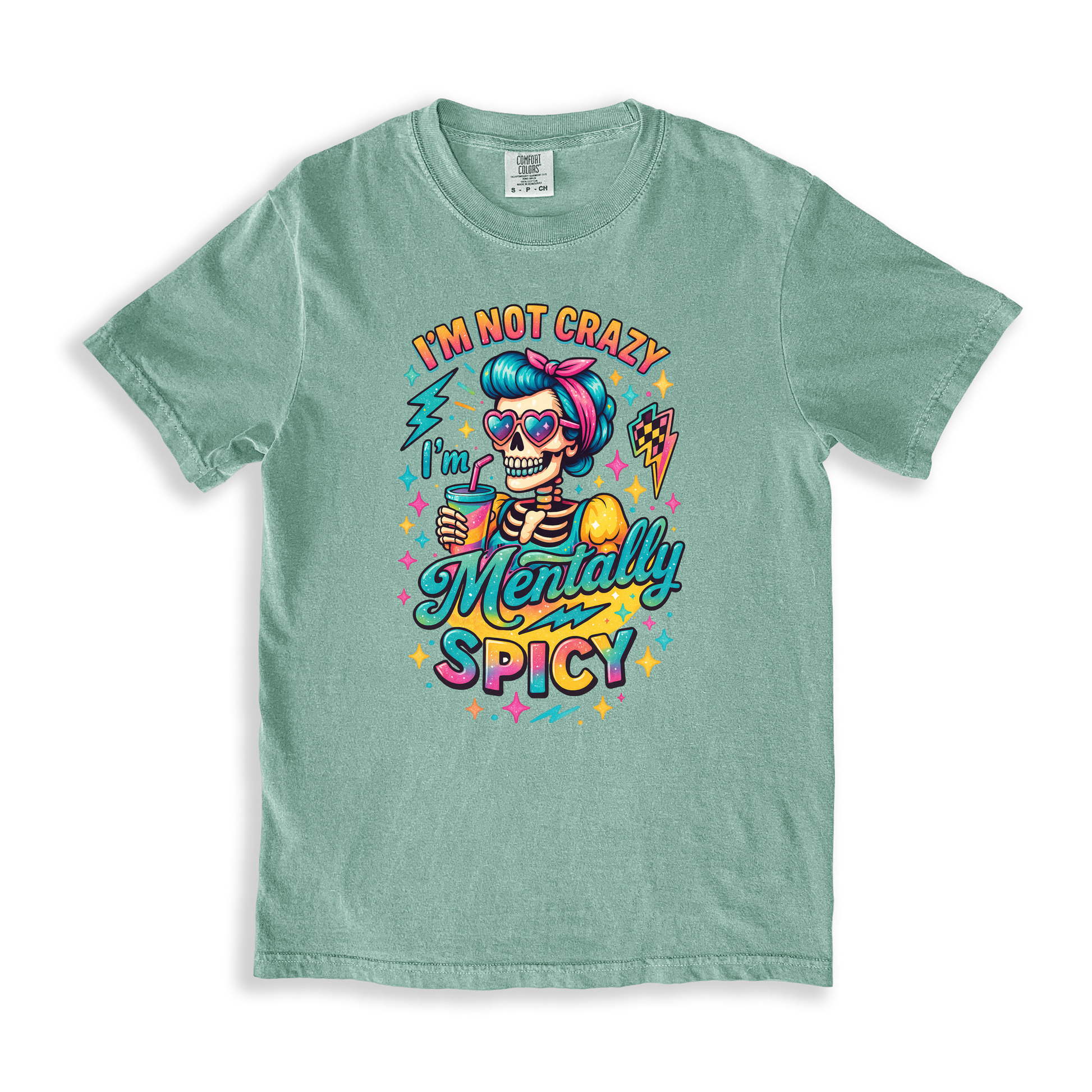 Im Not Crazy I'm Mentally Spicy T-shirt T-shirt - Bay