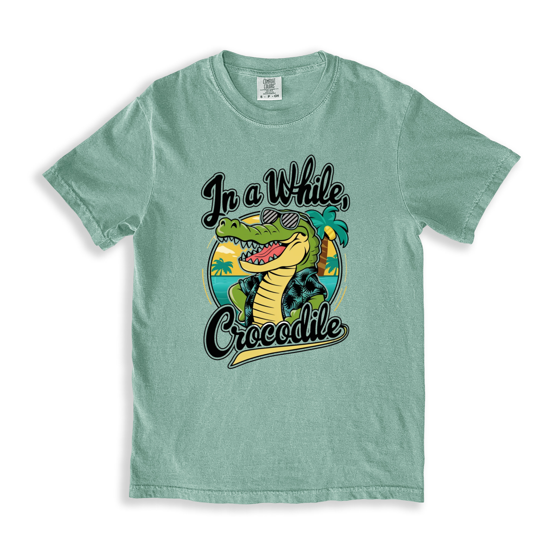 In A While, Crocodile T-shirt - Bay
