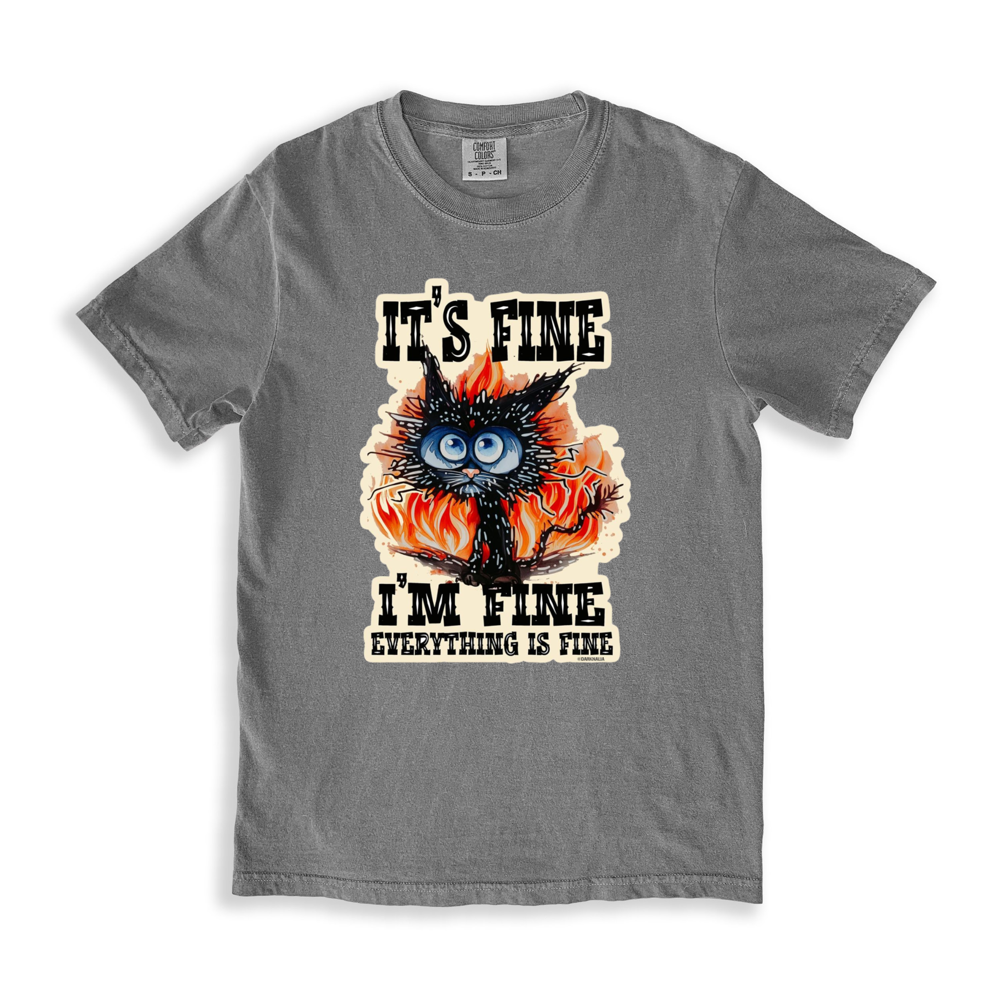 It_s Fine I_m Fine T-shirt - Grey