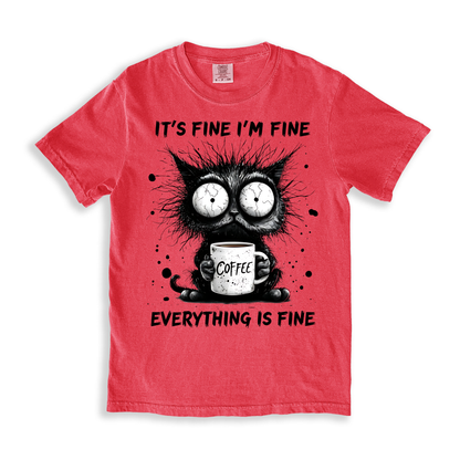 It's Fine I'm Fine T-shirt - Watermelon