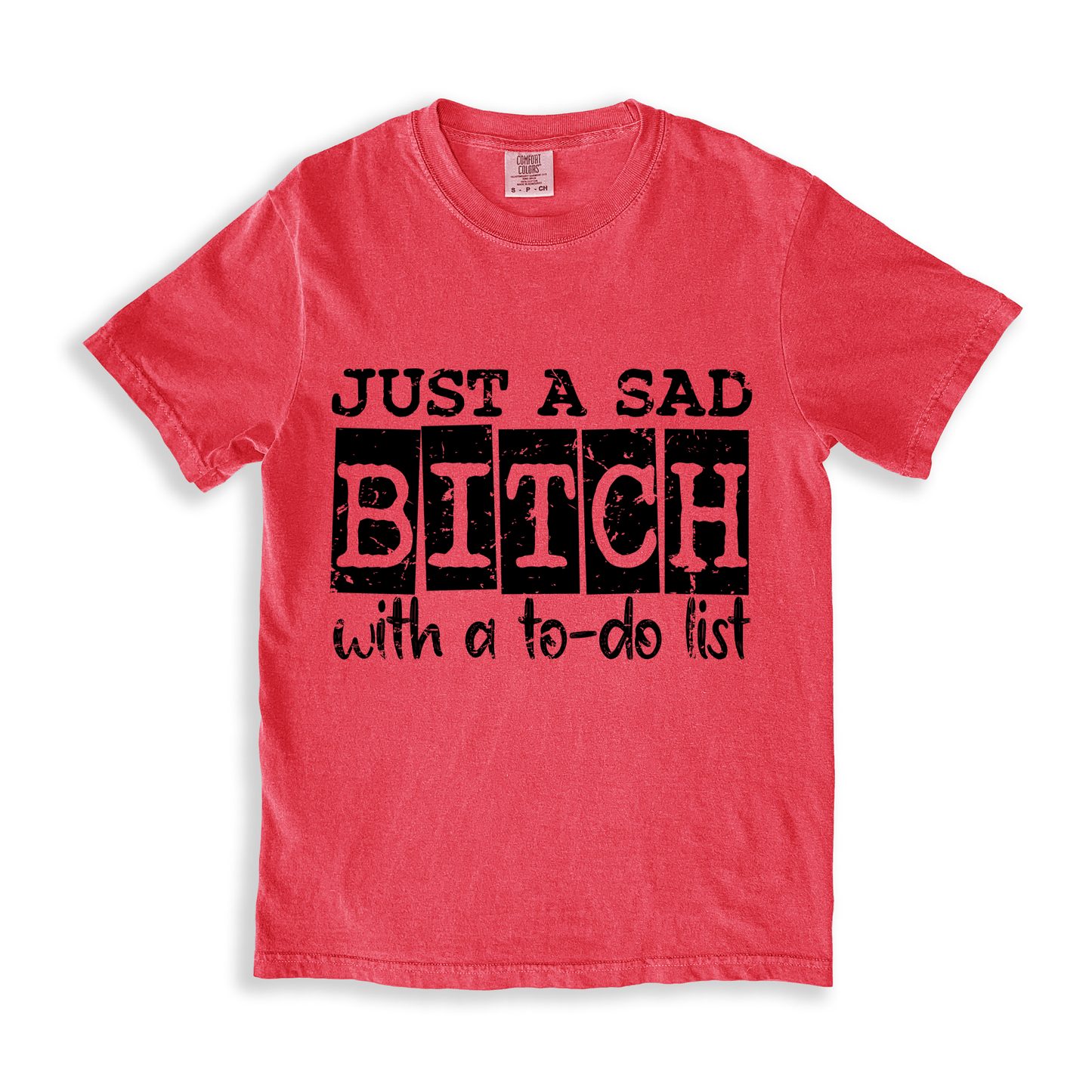 Just A Sad Bitch With A To-do List T-shirt - Watermelon