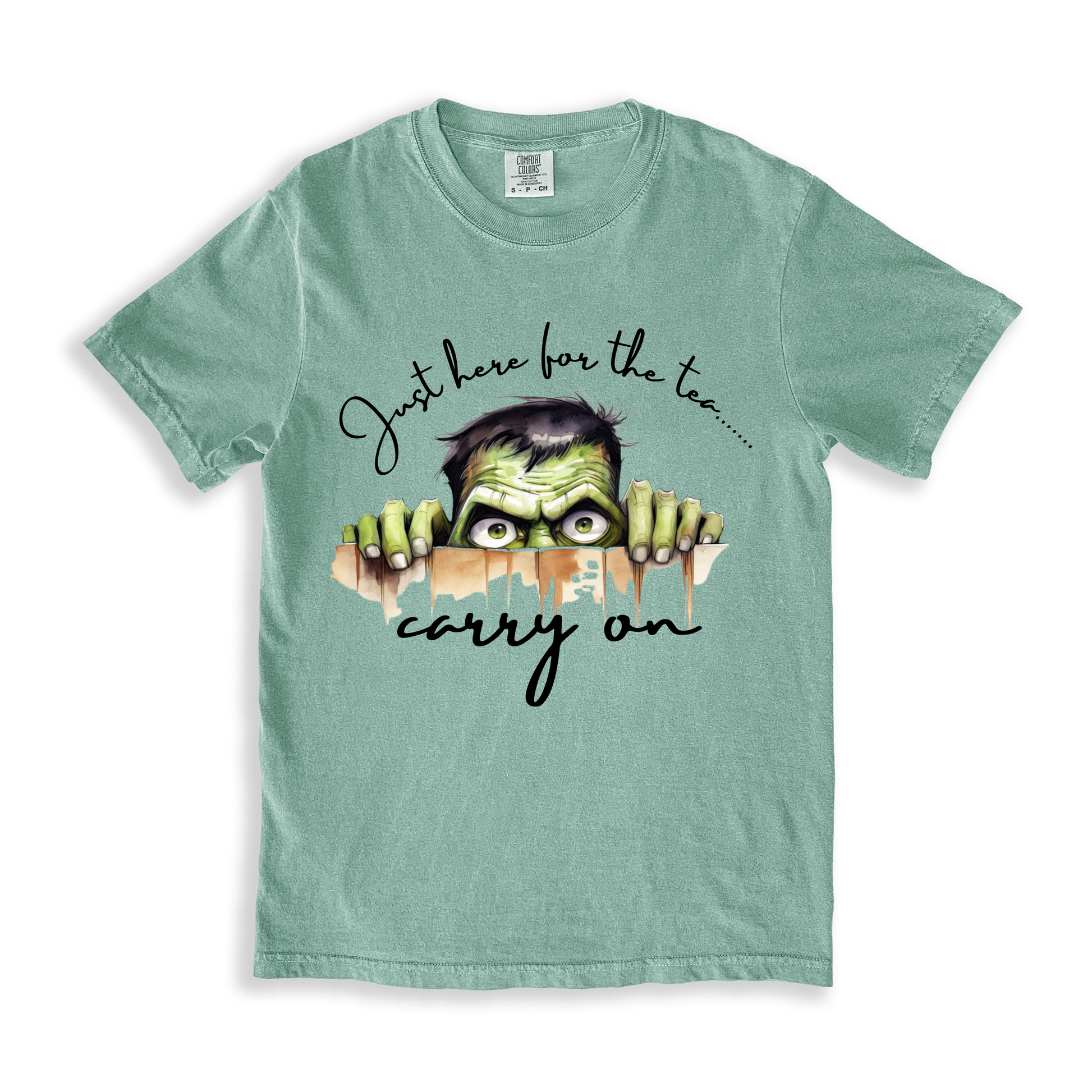 Just Here For The Tea Carry On T-shirt - Bay