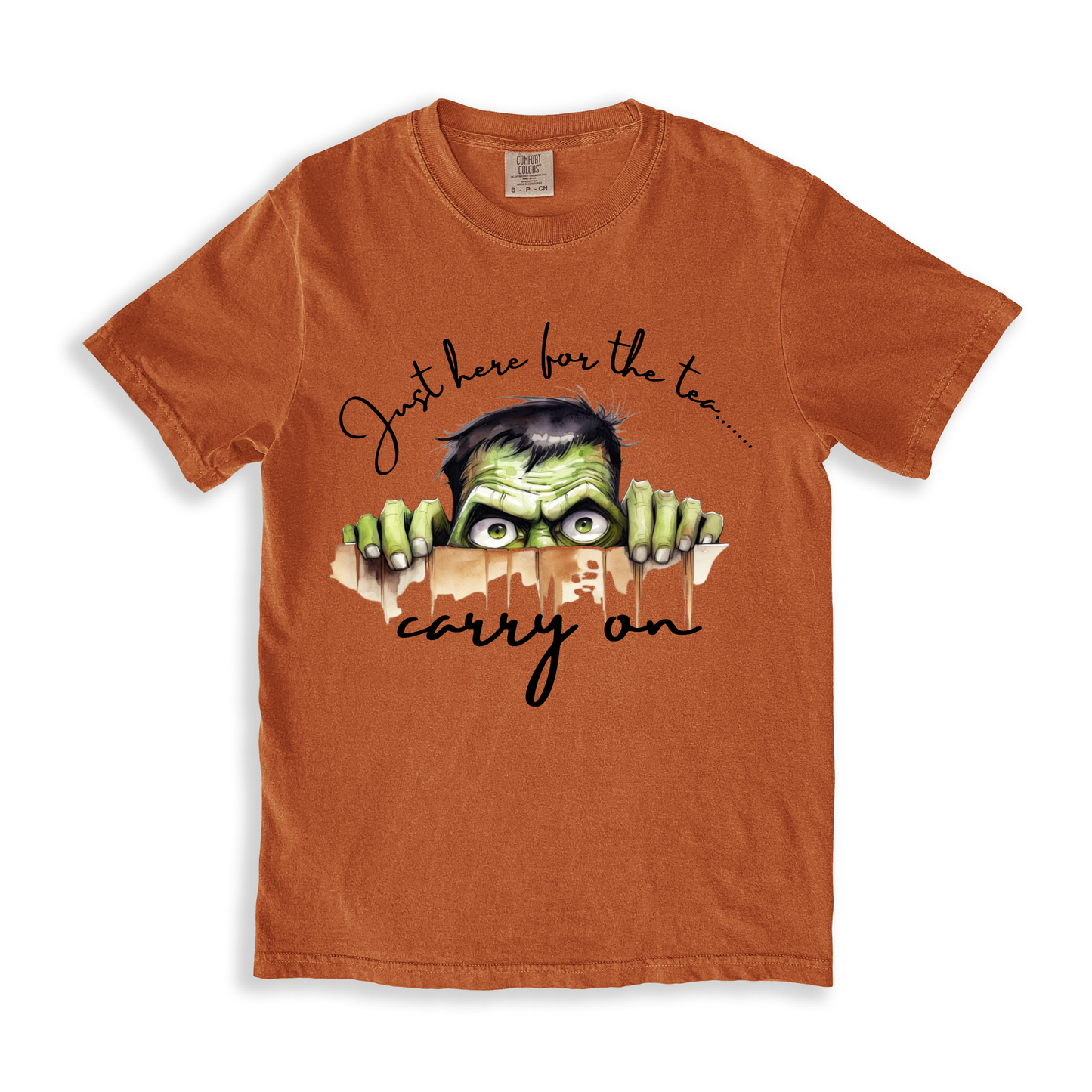 Just Here For The Tea Carry On T-shirt - Yam