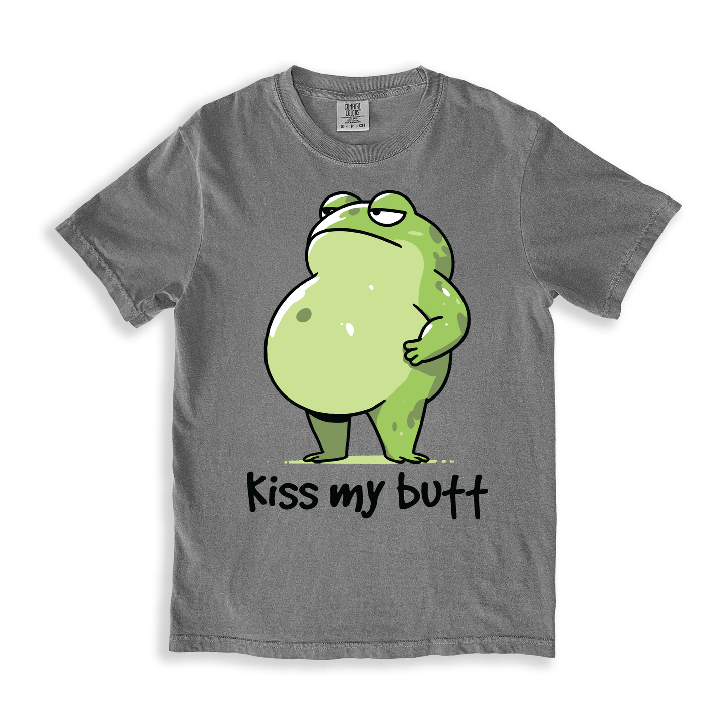 Kiss My Butt T-shirt - Grey