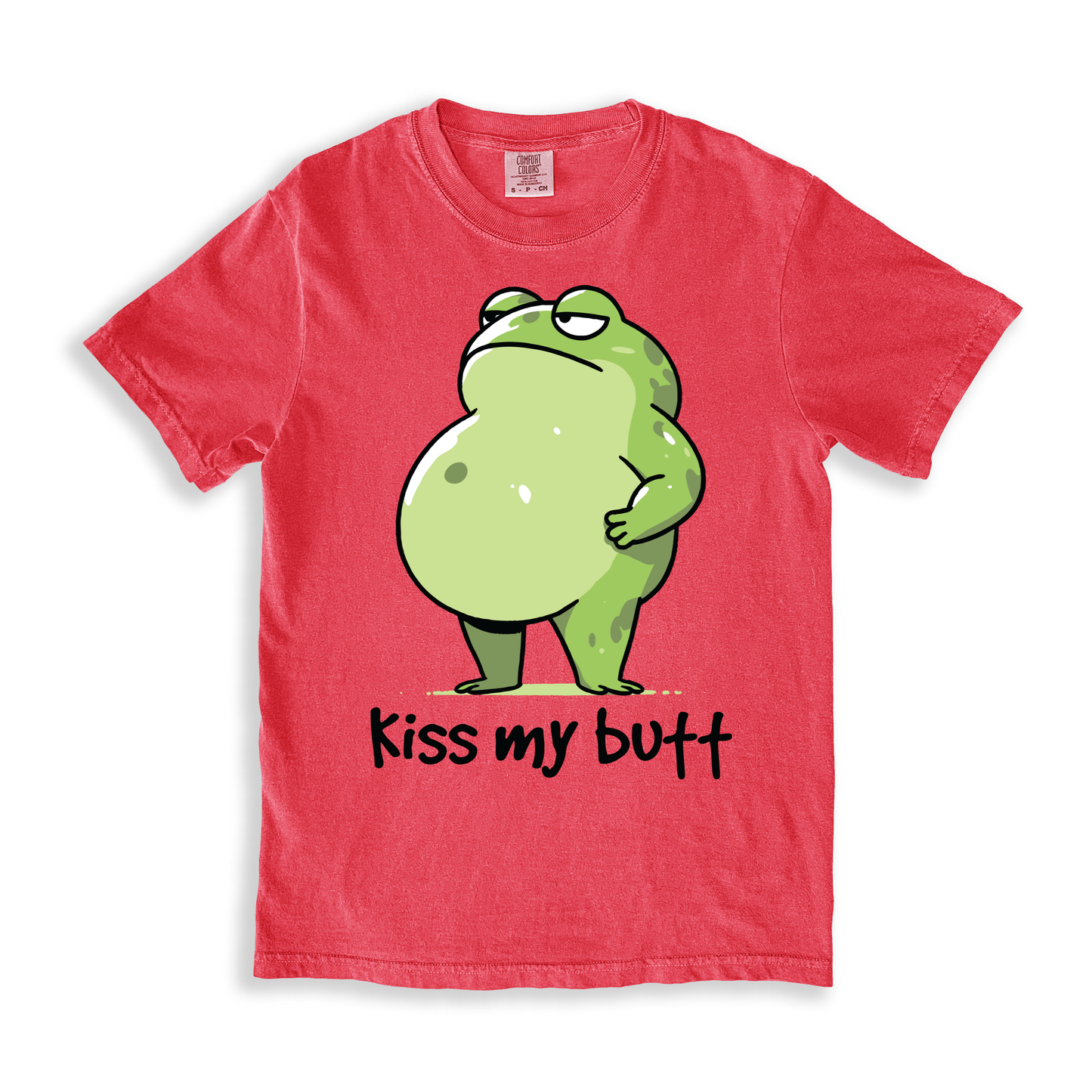 Kiss My Butt T-shirt - Watermelon