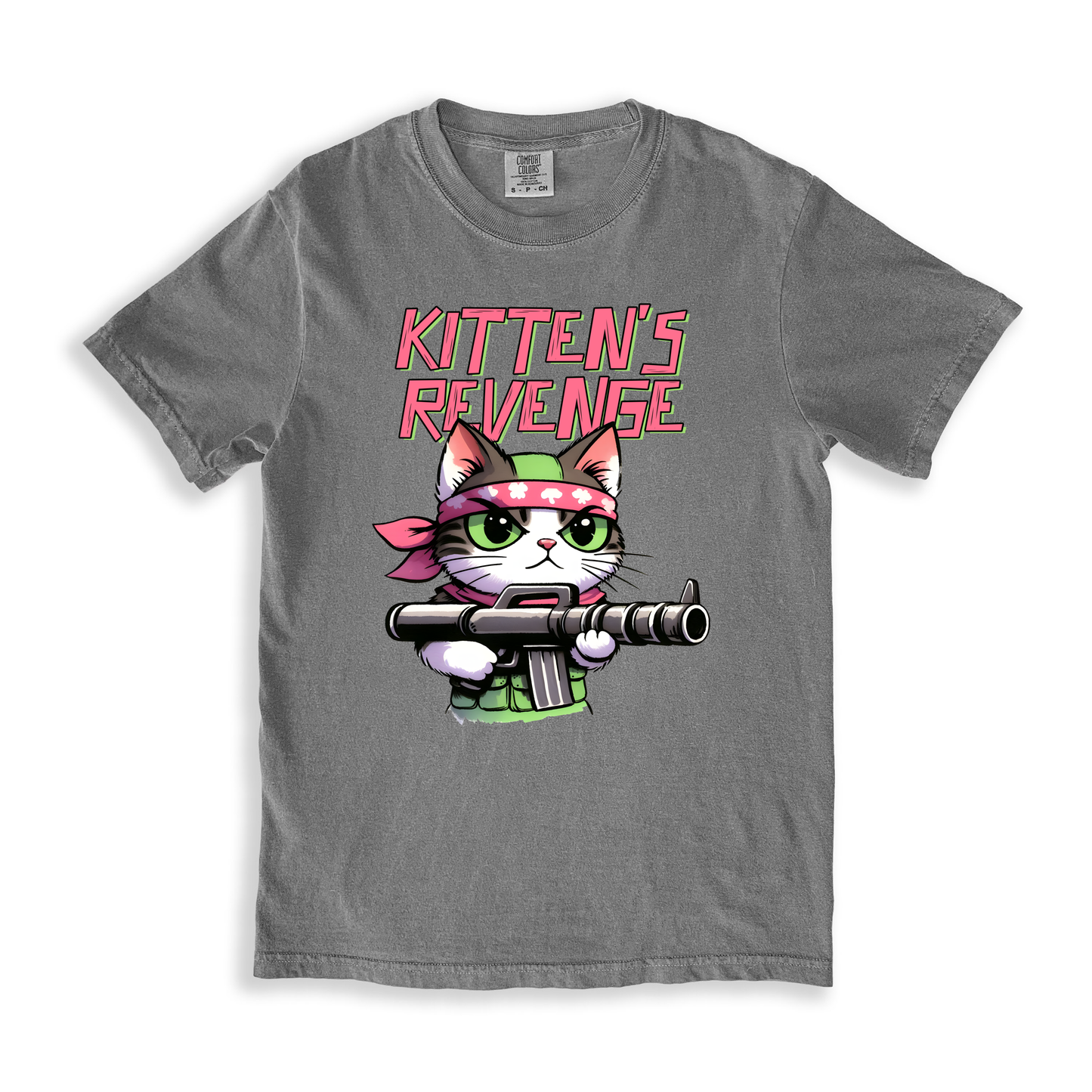 Kitten_s Revenge(1) T-shirt - Grey