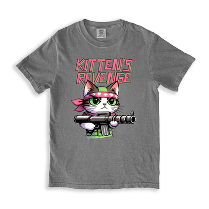 Kitten_s Revenge(1) T-shirt - Grey