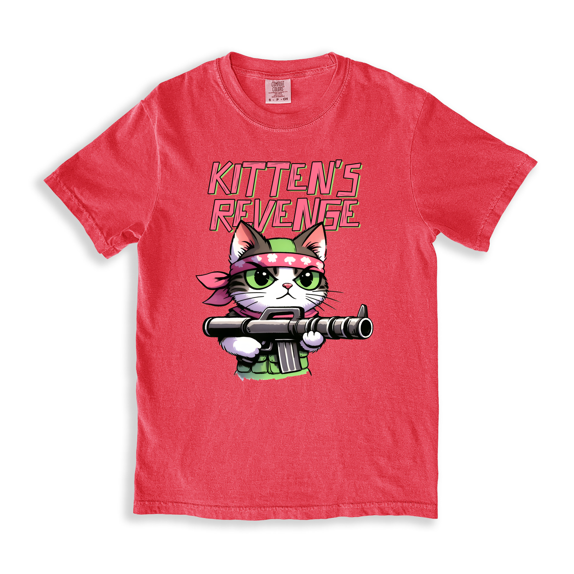 Kitten_s Revenge(1) T-shirt - Watermelon
