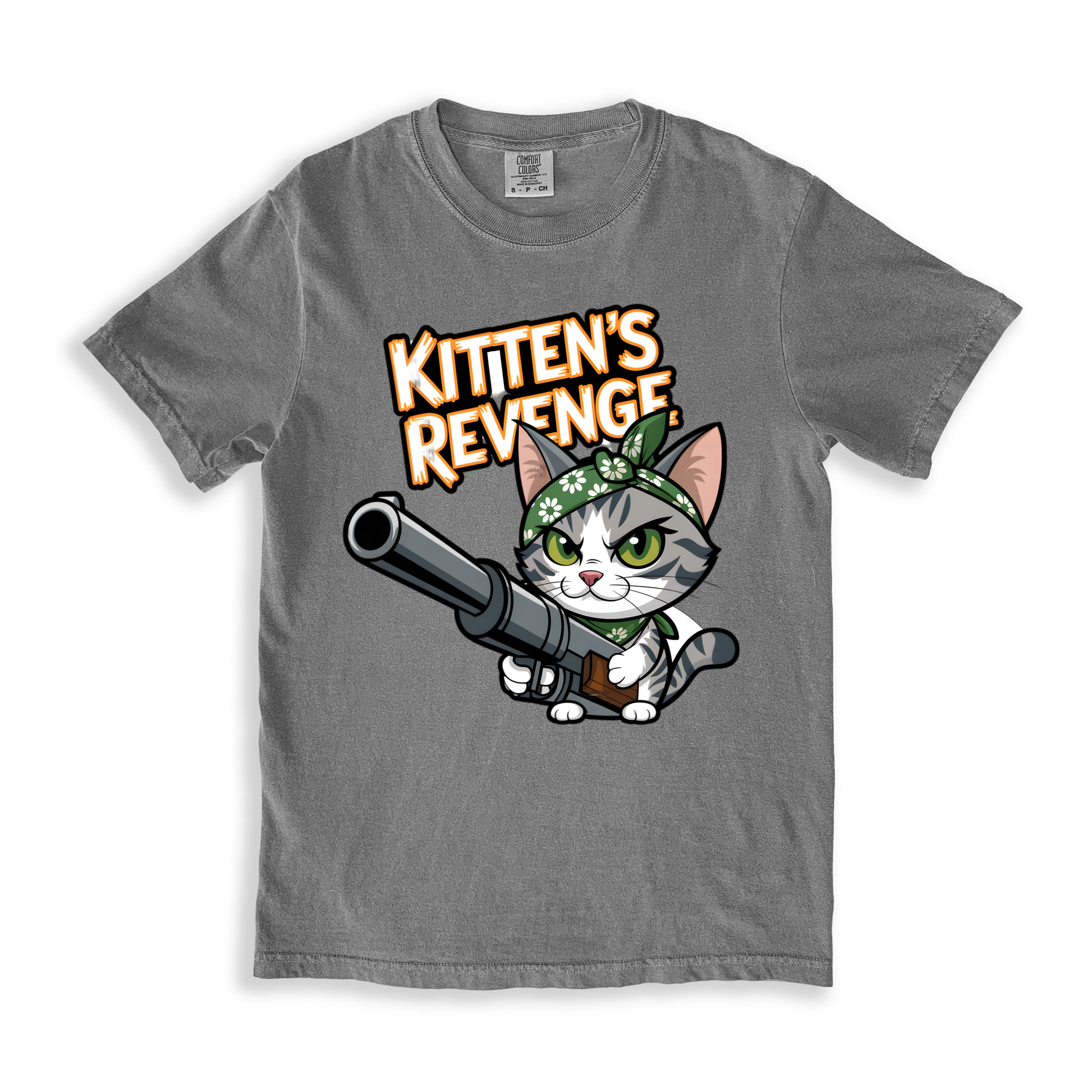 Kitten_s Revenge T-shirt - Grey