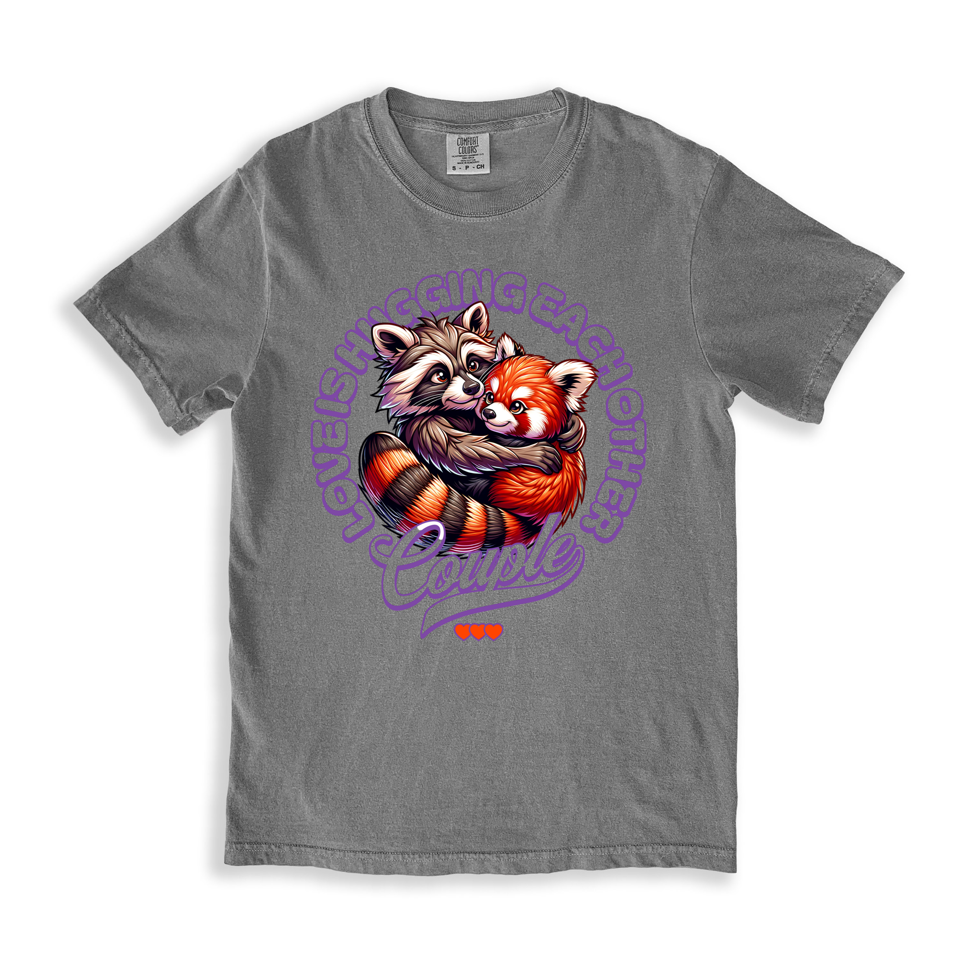 Love Is Hugging Each Other T-shirt - Grey