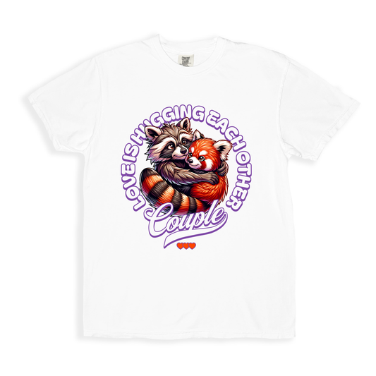 Love Is Hugging Each Other T-shirt - White