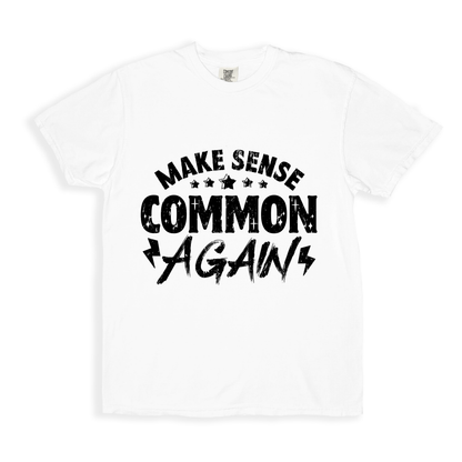 Make Sense Common Again(1) T-shirt - White