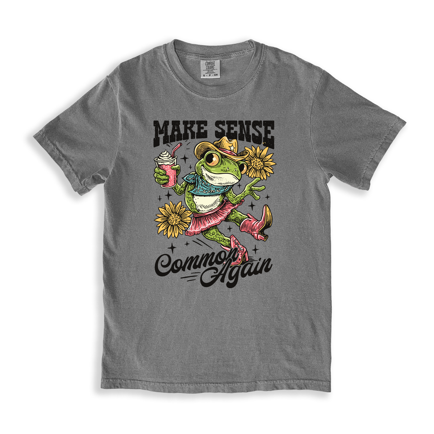 Make Sense Common Again T-shirt - Grey