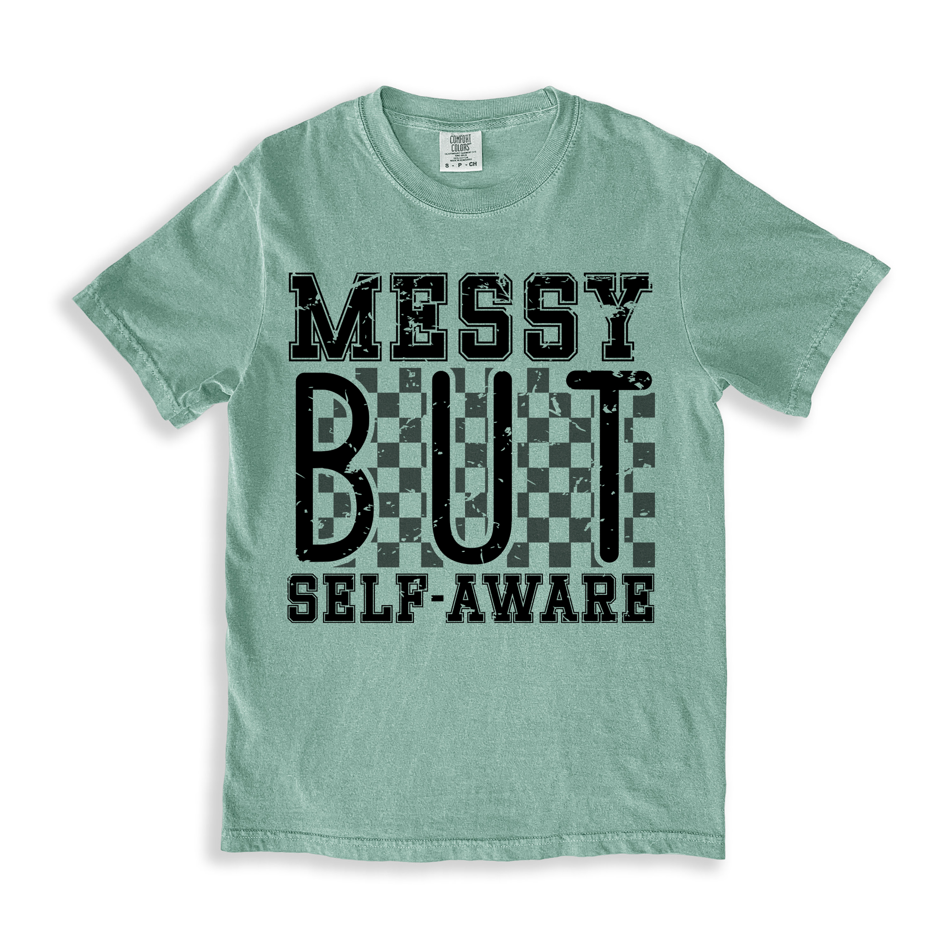 Messy But Self-aware T-shirt - Bay