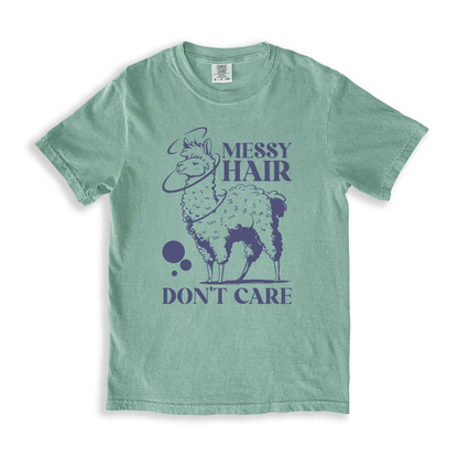 Messy Hair Don't Care 1 T-shirt - Bay