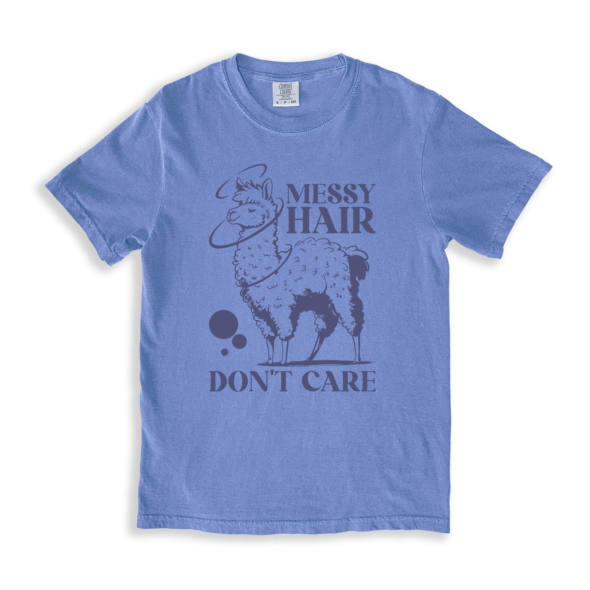 Messy Hair Don't Care 1 T-shirt - BlueJean