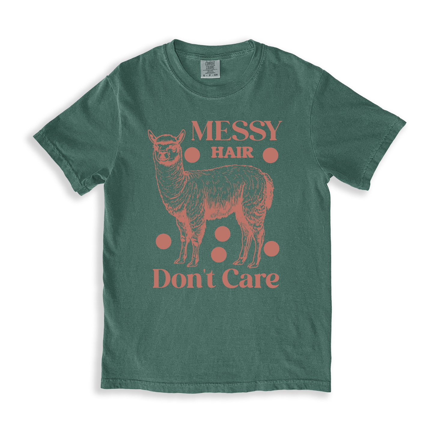Messy Hair Don't Care 2 T-shirt