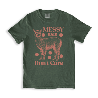 Messy Hair Don't Care 2 T-shirt