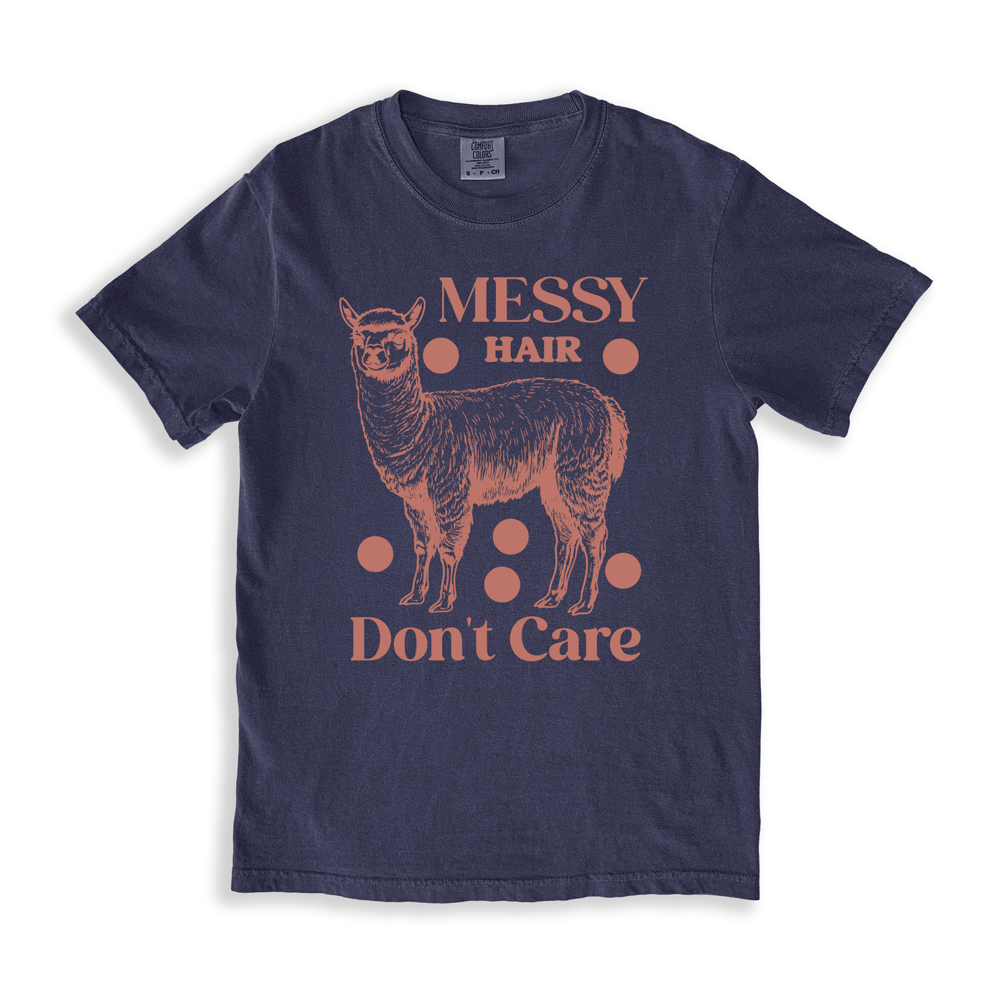 Messy Hair Don't Care 2 T-shirt