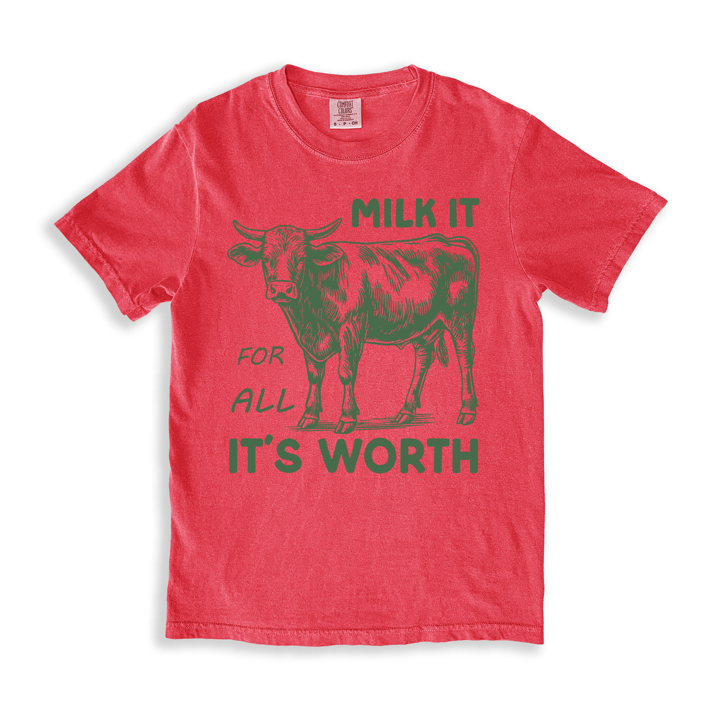 Milk It For All It_s Worth T-shirt - Watermelon