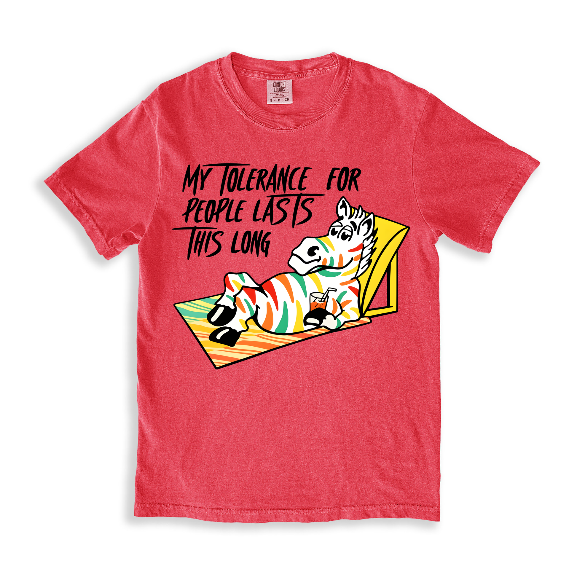 My Tolerance For People Lasts This Long T-Shirt - Watermelon