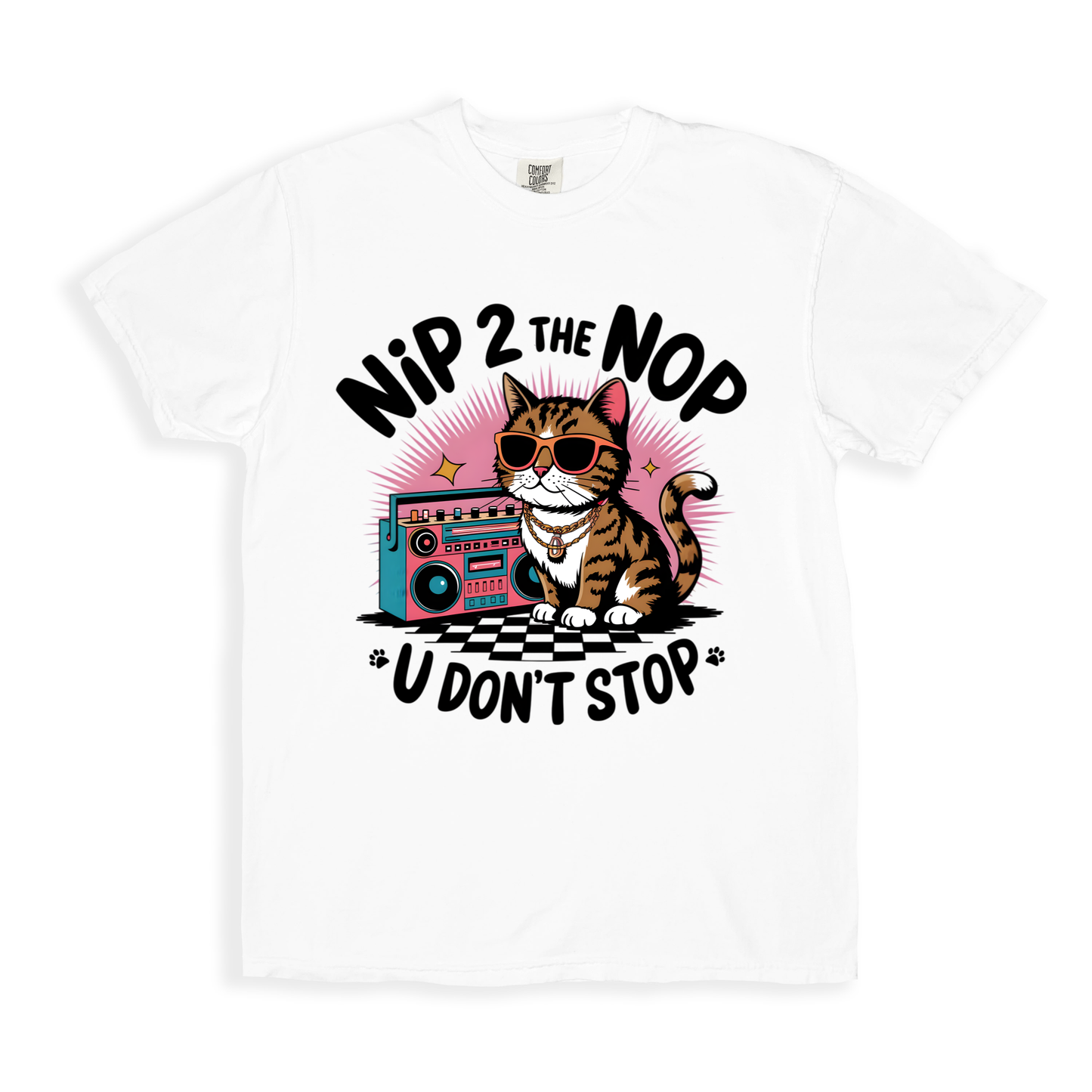 Nip 2 The Nop U Don_t Stop T-shirt - White