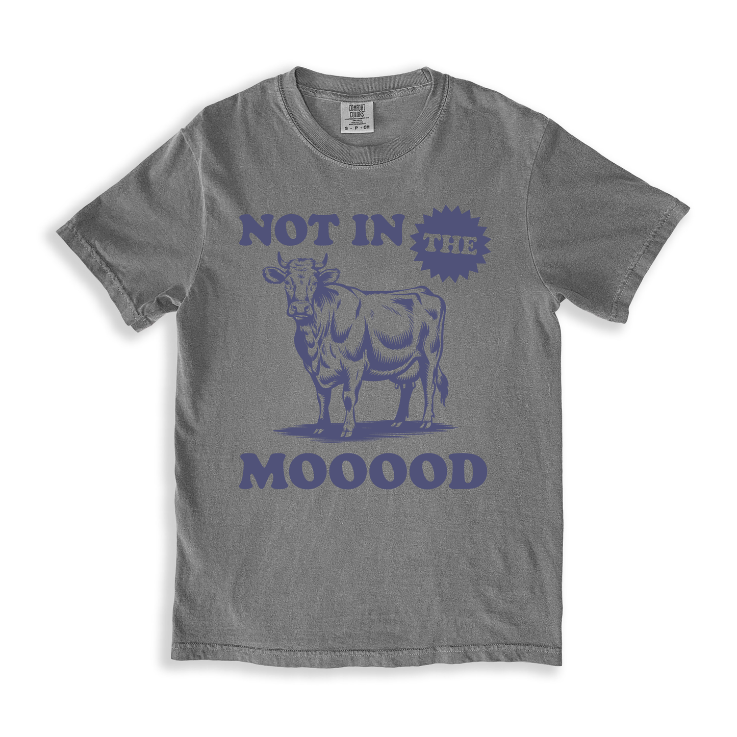 Not In The Moood T-shirt - Grey