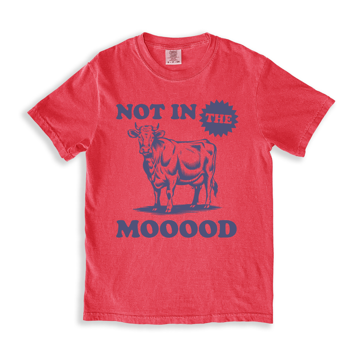 Not In The Moood T-shirt - Watermelon