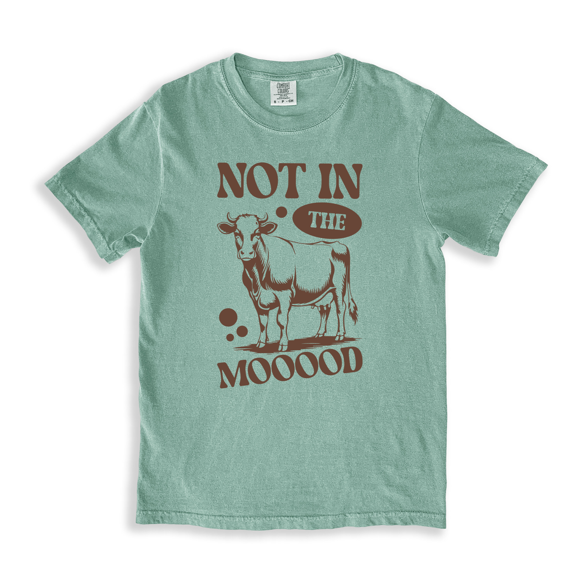 Not In The Mooood T-shirt - Bay