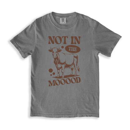 Not In The Mooood T-shirt - Grey