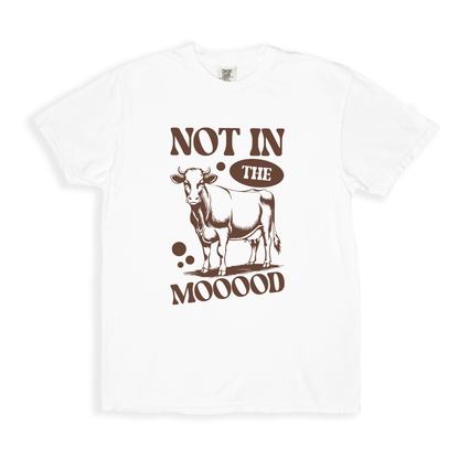 Not In The Mooood T-shirt - White