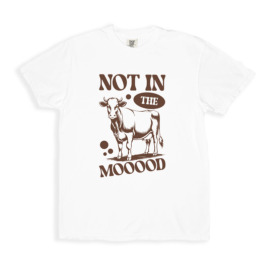 Not In The Mooood T-shirt - White