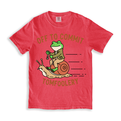 Off To Commit Tomfoolery T-shirt - Watermelon