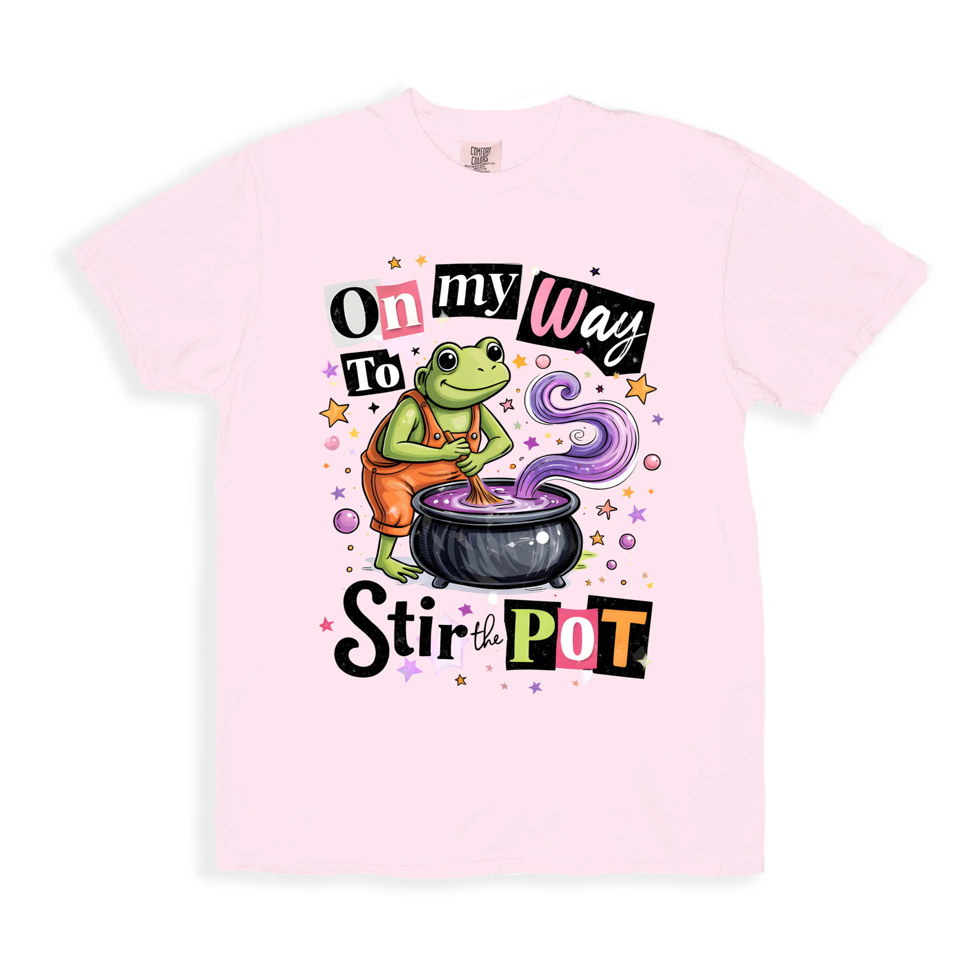 On My Way To Stir The Pot T-shirt - Blossom