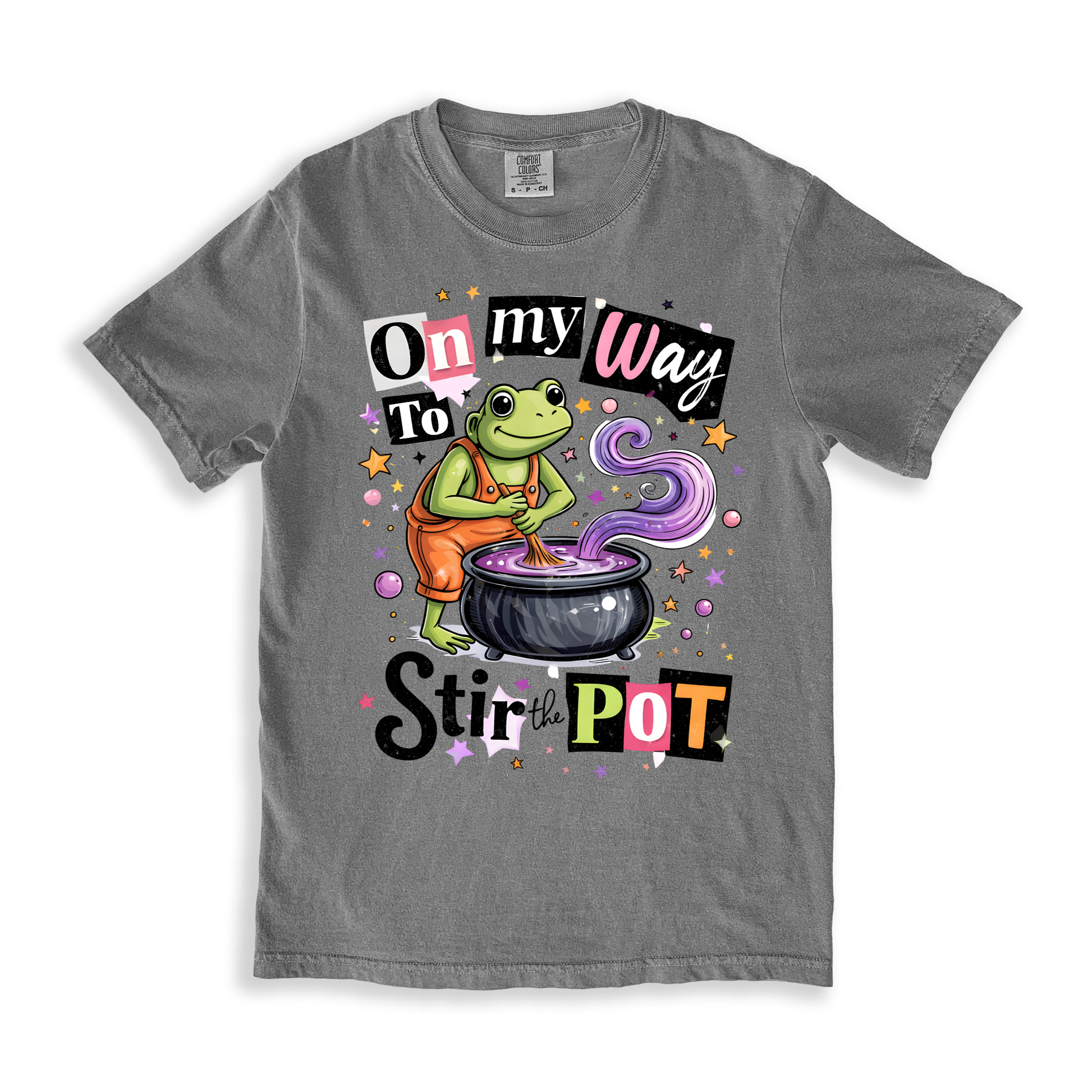 On My Way To Stir The Pot T-shirt - Grey