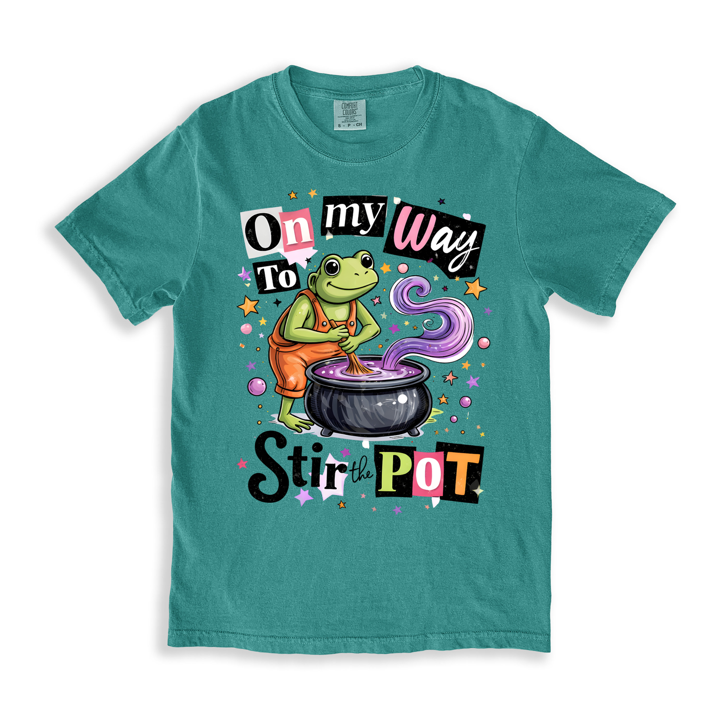 On My Way To Stir The Pot T-shirt - SeaFoam