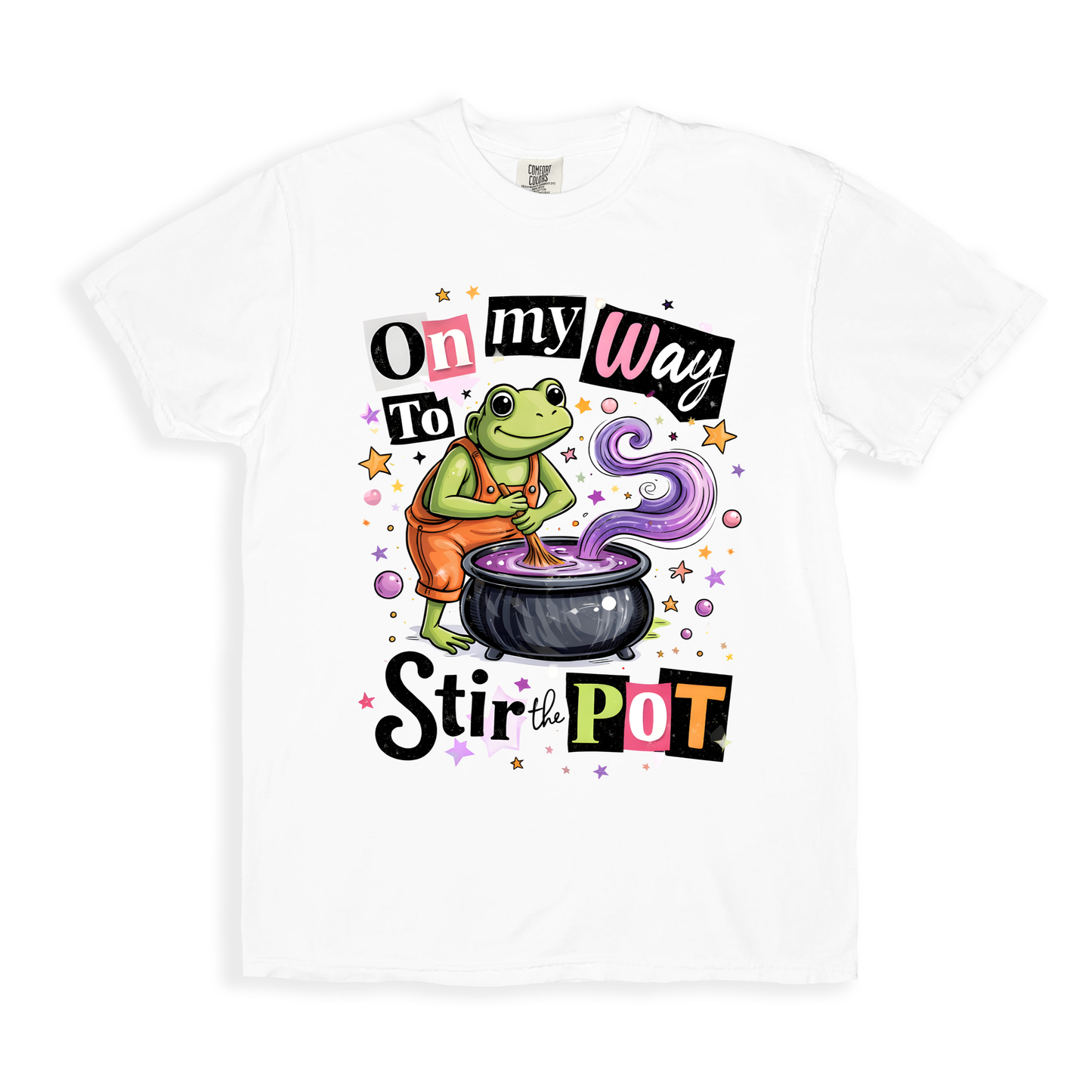 On My Way To Stir The Pot T-shirt - White