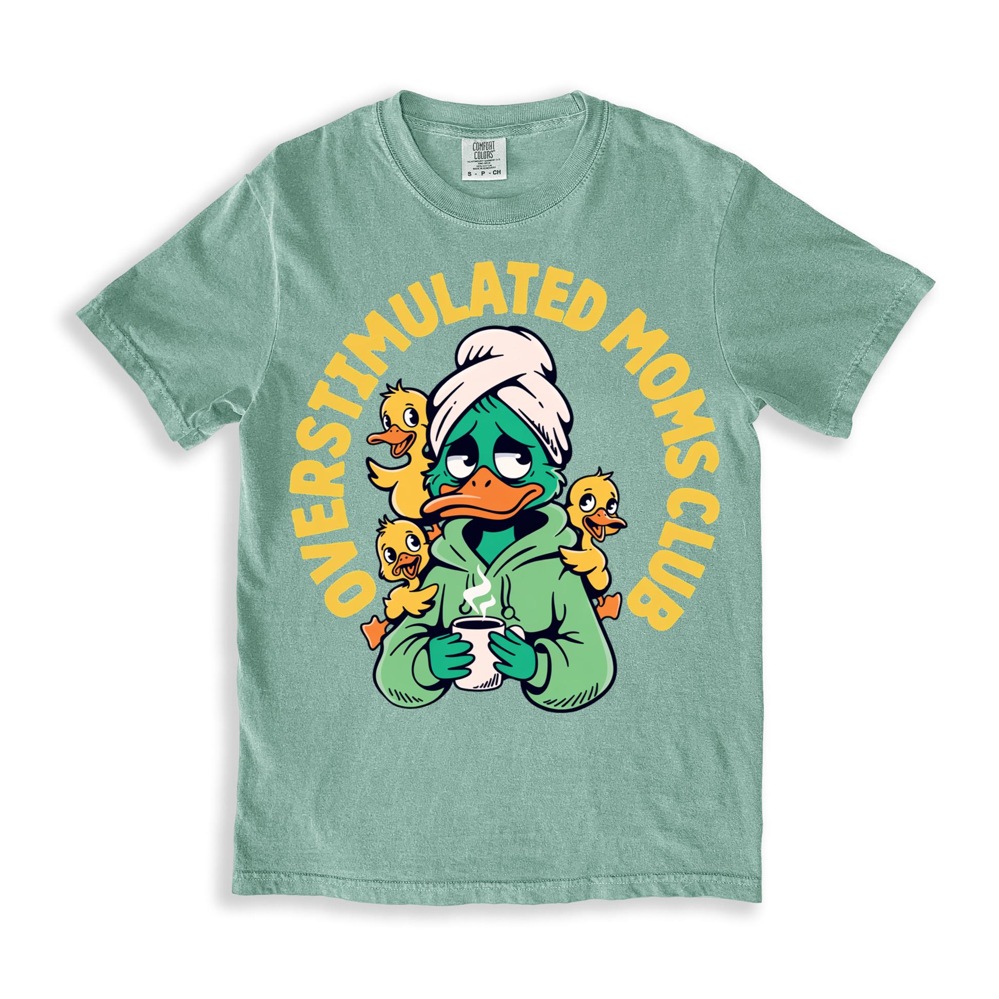 Overstimulated Moms Club T-shirt - Bay
